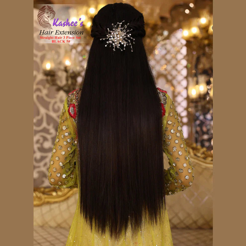 Synthetic Straight Hazel + Olive Gold Hair Extension 24-26 INCH